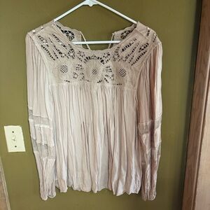 Never worn! Elegant Cream Lace Women's Top